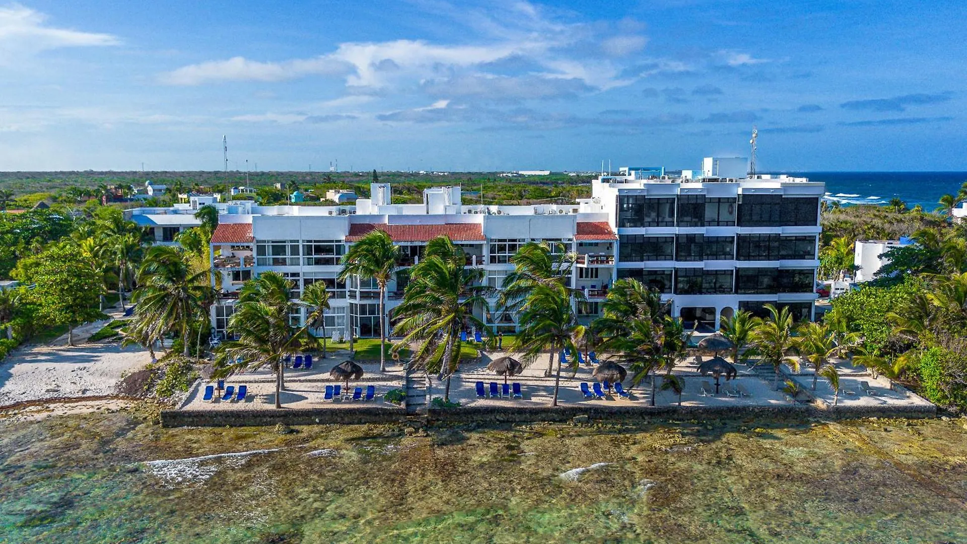 Caribbean Sea Front 2 Bedroom 2 Ba - Ground Floor- Large Pool -Seaweed-Free Beach Akumal Apartment
